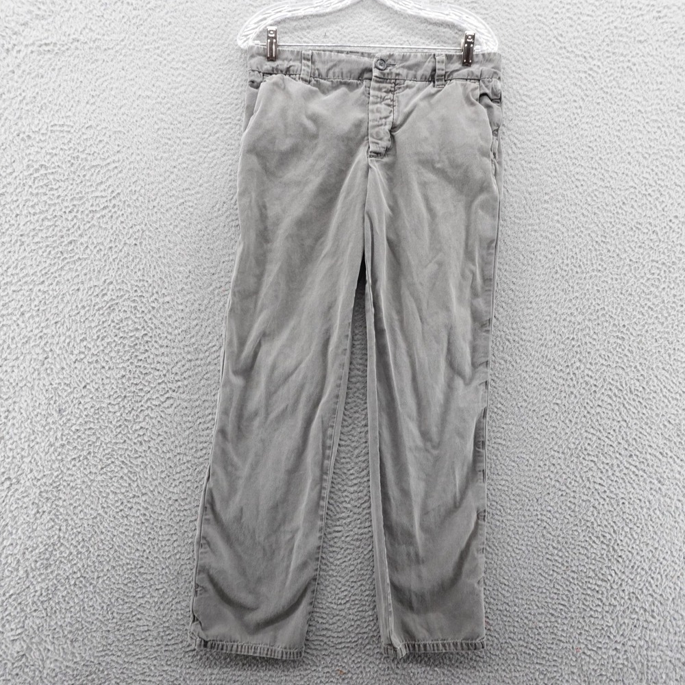 James Perse Standard Grey Cotton Straight Leg Chino Pants Womens Size 28